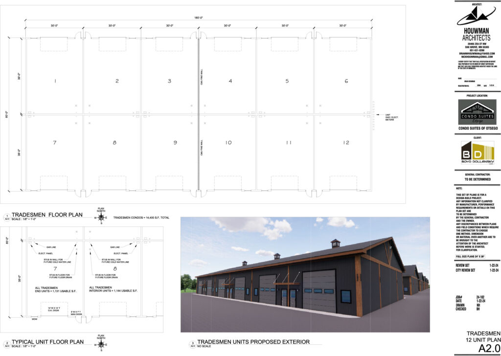Trades Suites basic plan by Houwman Architects