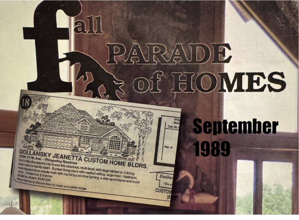 Parade of Homes Cover September 1989