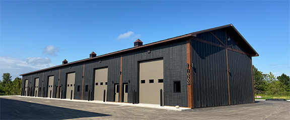 Corner elevation, Trades Condo, Condo Suites Otsego